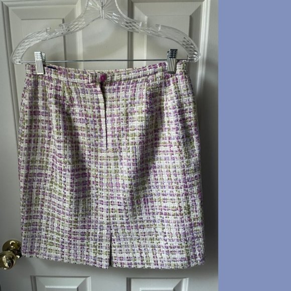 Karen Scott Purple & Green Tweed Suit - Picture 10 of 13